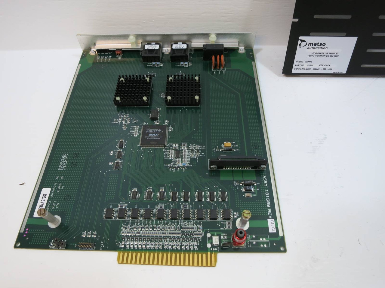 Valmet Metso Automation IOP371 181500 Rev C1/C4 I/O Bus Extender Module PLC (NP2050-4)