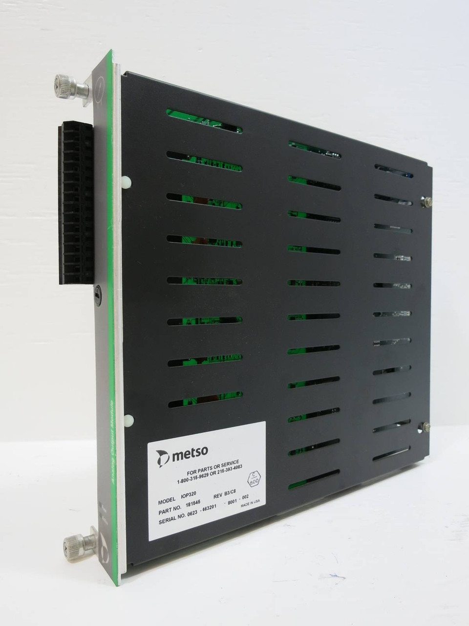 Image of Valmet Metso Automation IOP320 181545 Rev B3/C8 Analog Output Module PLC IOP 320