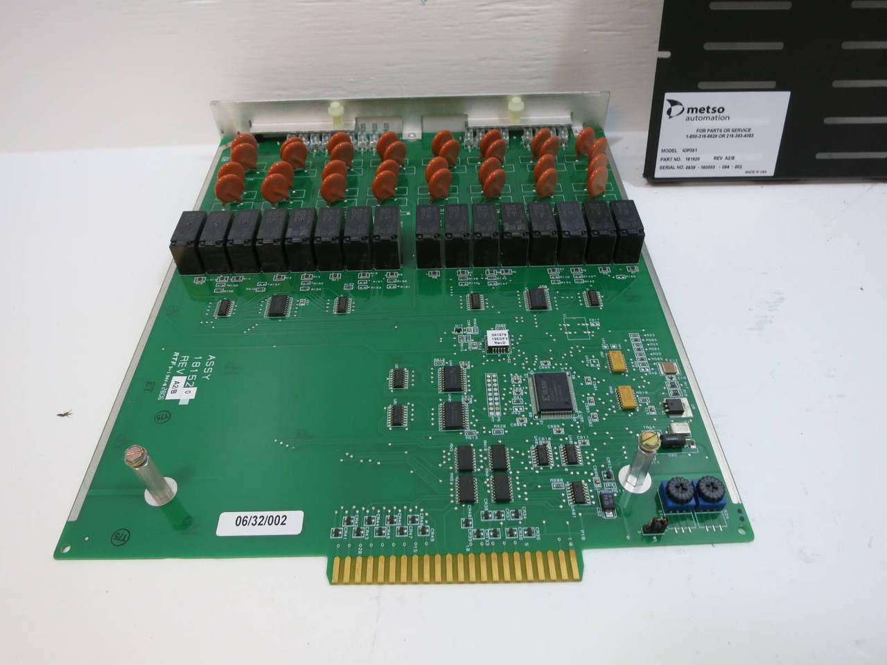 Valmet Metso Automation IOP351 181520 Rev A2/B Relay Output Module PLC Out Form (NP2057-21)