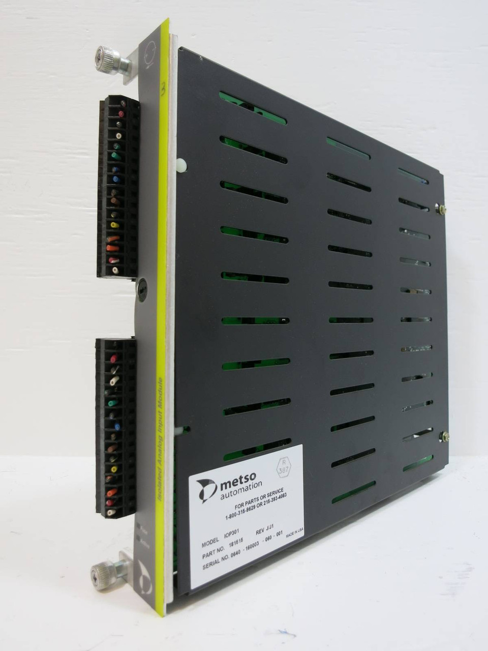 Image of Valmet Metso Automation IOP301 181515 Rev J/J1 Isolated Analog Input Module PLC