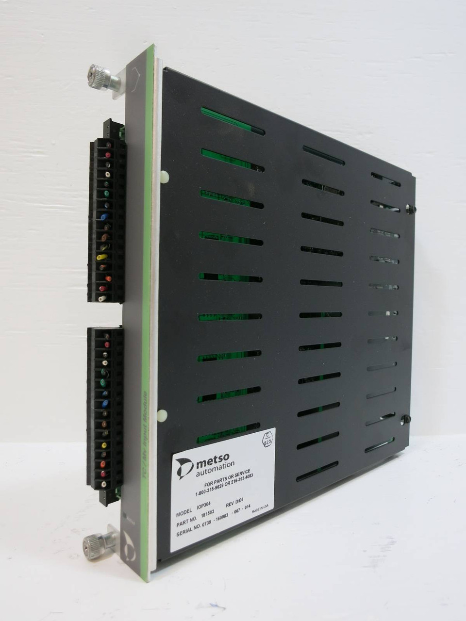 Image of Valmet Metso Automation IOP304 181503 Rev D/E5 TC/Mv Input Module PLC IOP 304 In
