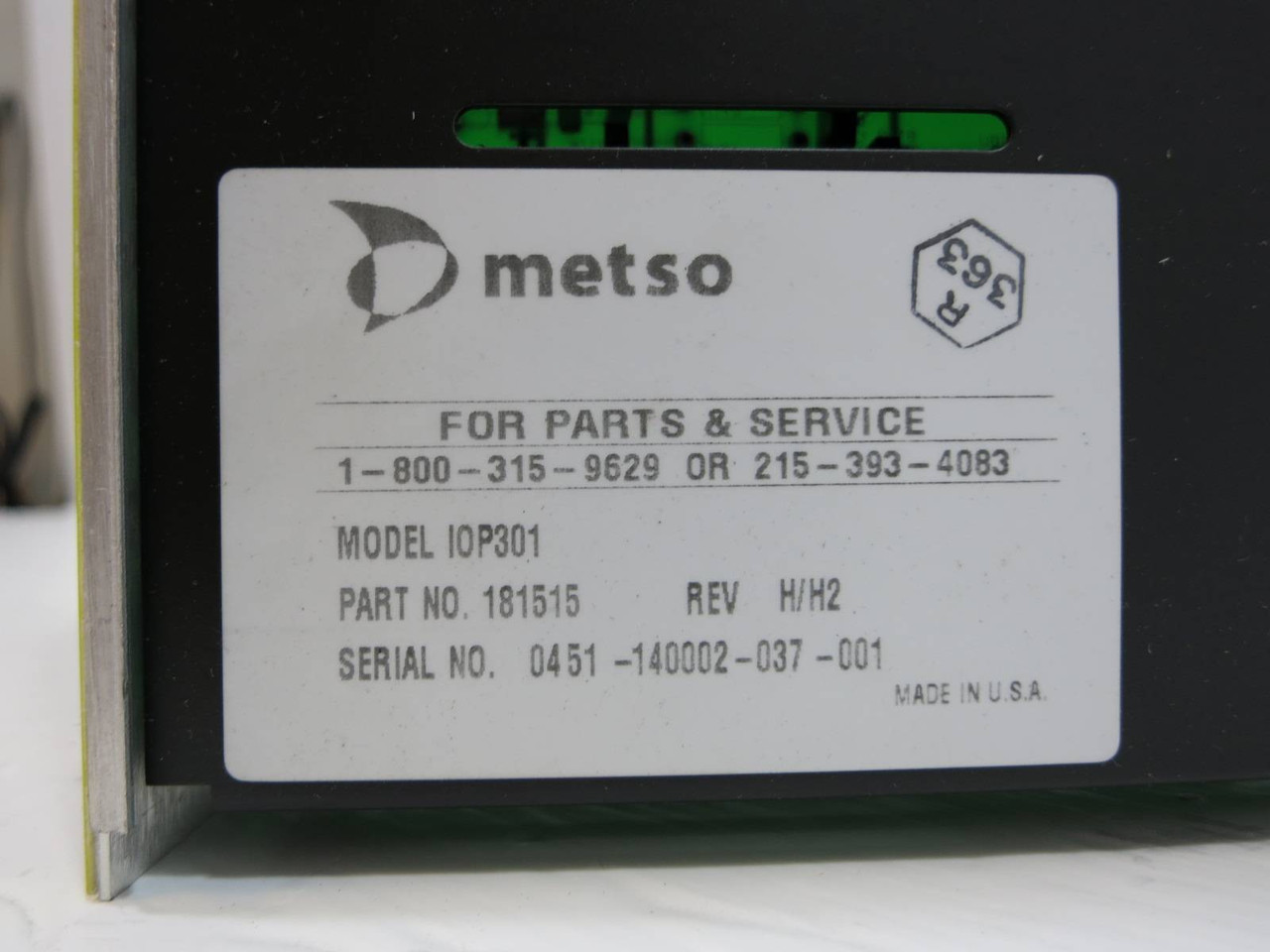 Valmet Metso Automation IOP301 181515 Rev H/H2 Isolated Analog Input Module PLC (NP2063-1)