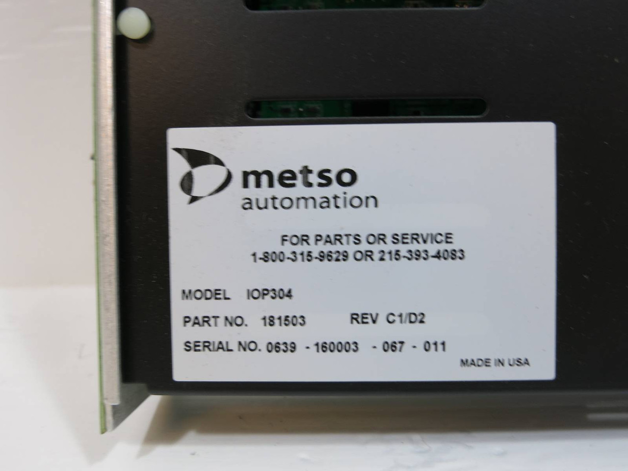 Valmet Metso Automation IOP304 181503 Rev C1/D2 TC/Mv Input Module PLC IOP 304 (NP2068-1)