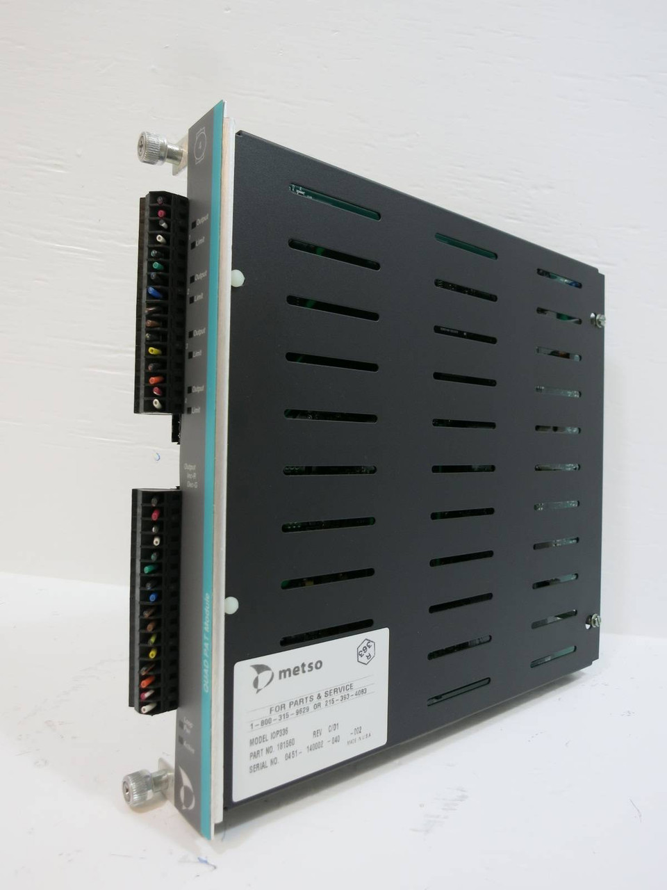 Image of Valmet Metso Automation IOP336 181560 Rev C/D1 QUAD PAT Module PLC Module IOP336