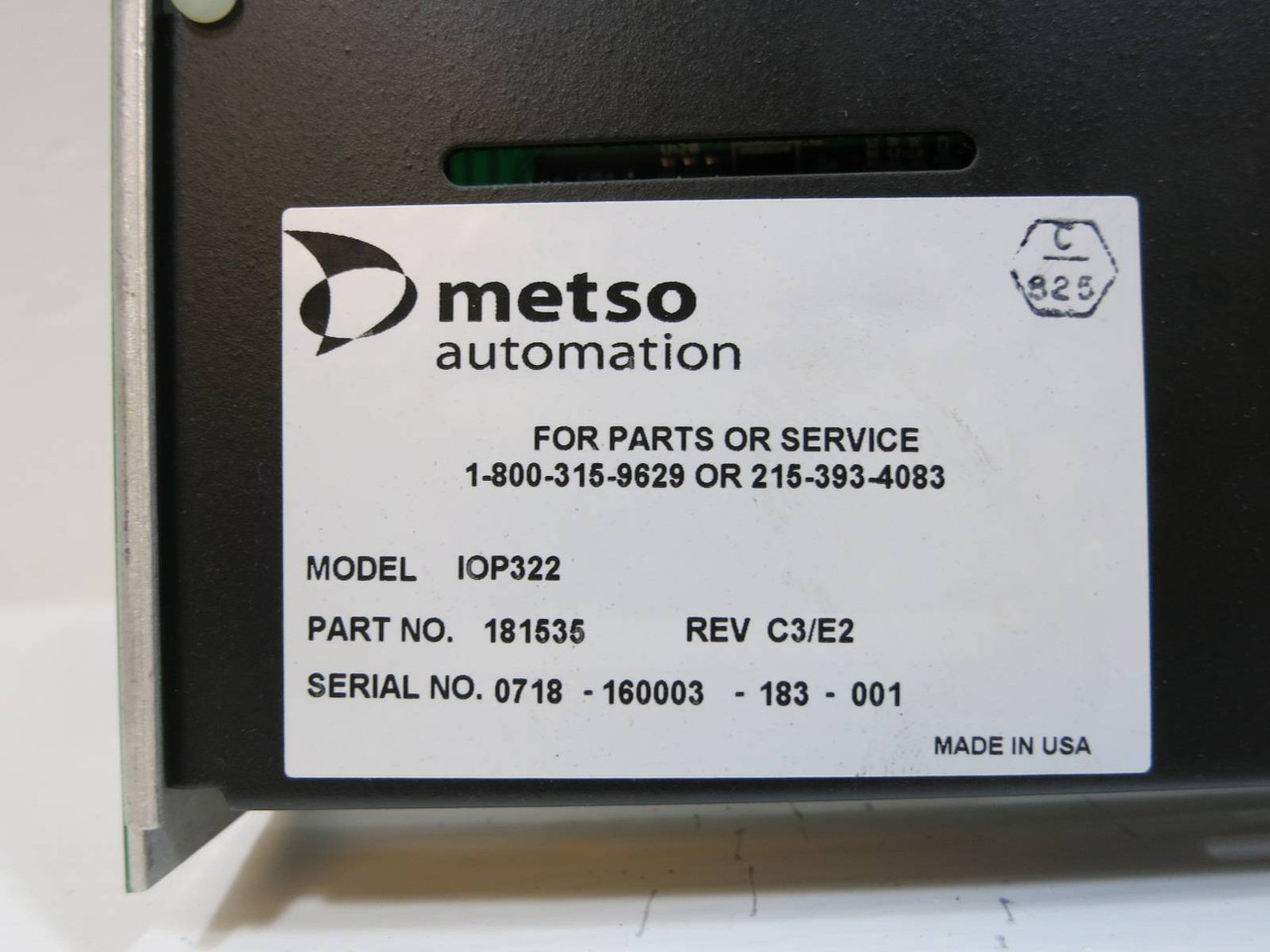 Valmet Metso Automation IOP322 181535 Rev C3/E2 Isolated Analog Output Module (NP2070-1)