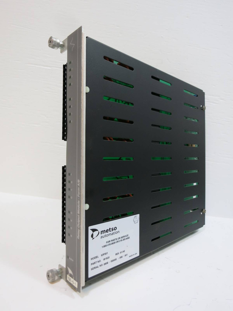 Image of Valmet Metso Automation IOP351 181520 Rev A1/A2 Relay Output Module PLC Out Form