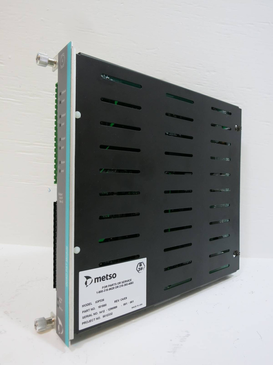 Image of Valmet Metso Automation IOP336 181560 Rev C4/E9 QUAD PAT Module PLC IOP 336