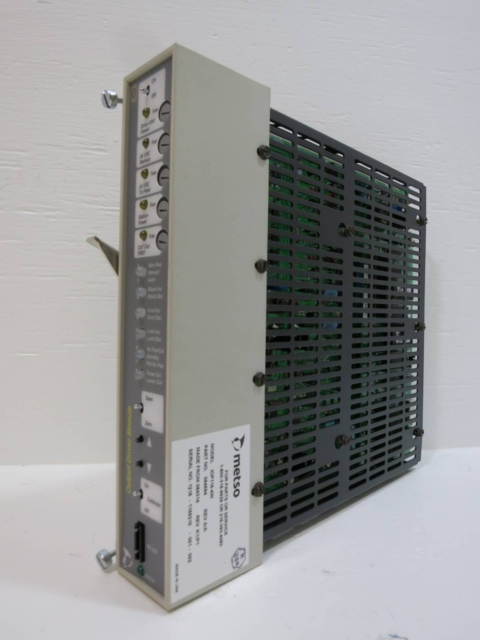 Valmet Metso Automation IOP116-4W 064594 Output Driver Module Rev A/A 064314 K1 (NP2086-2)