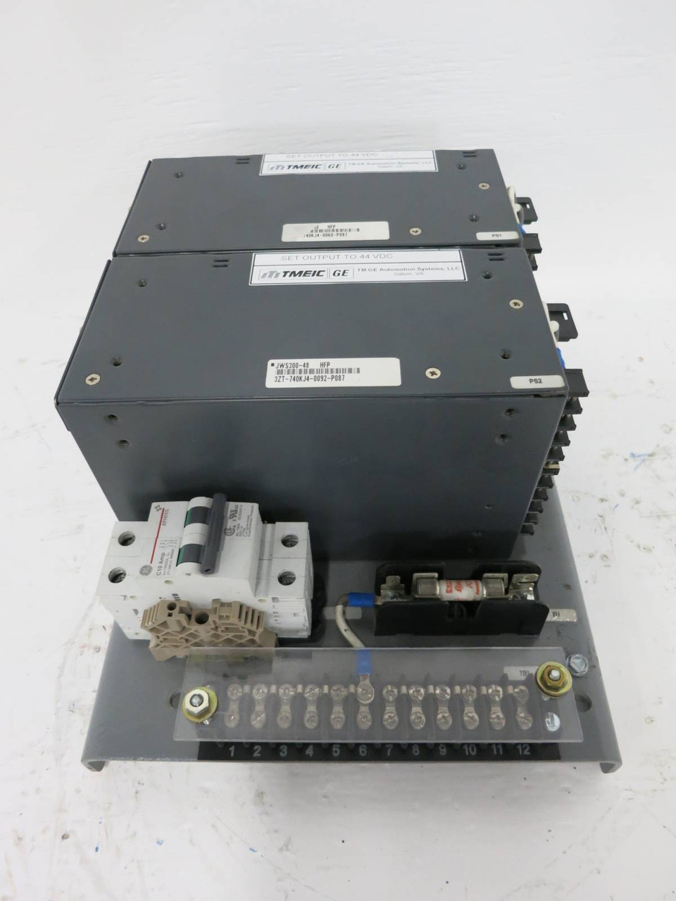LAMBDA JWS300-48 Lot of 2 Power Supply TMEIC GE Automation 100-240V In 48V Out (DW0974-1)