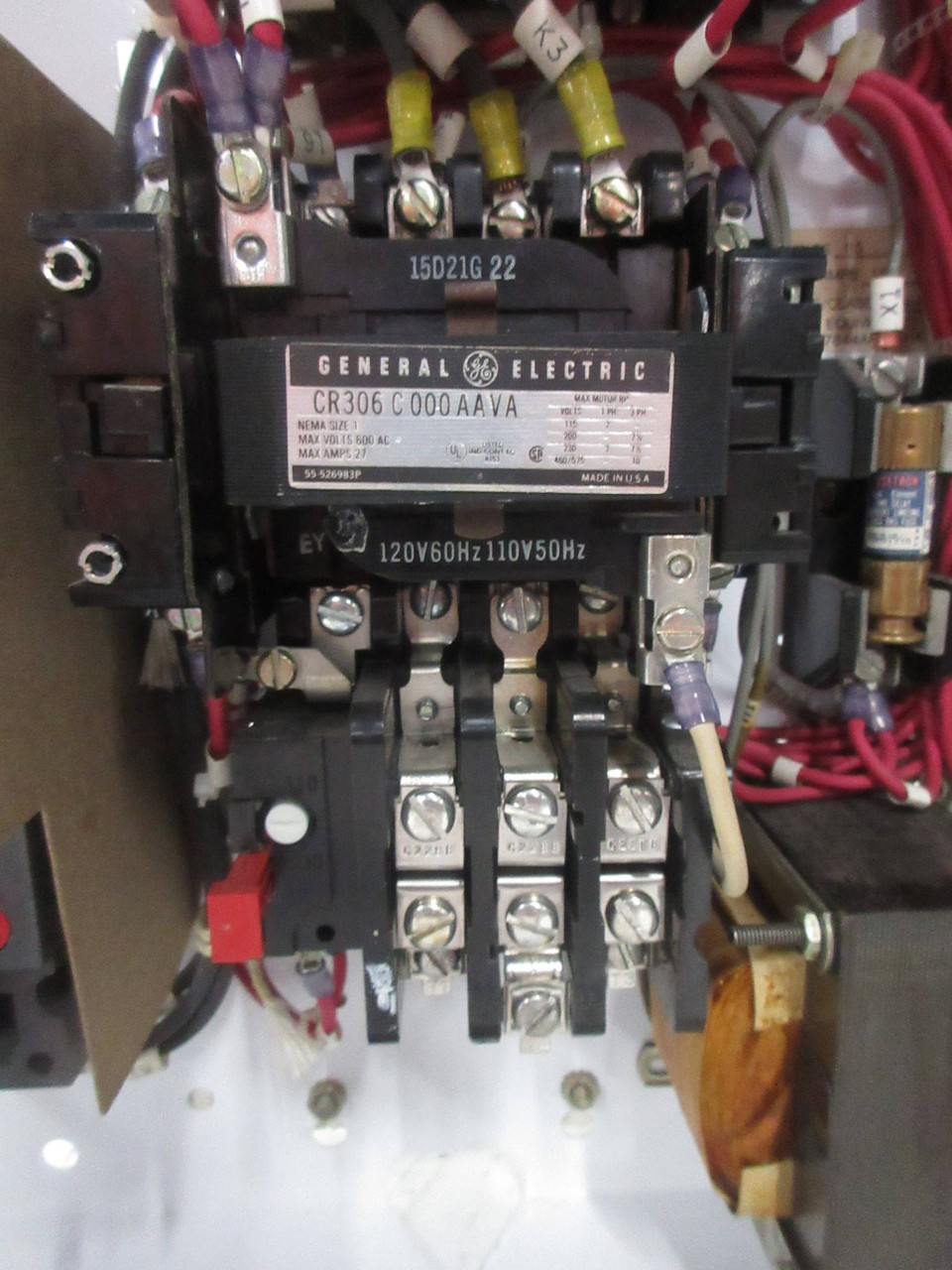 General Electric GE 8000 Size 1 Starter 30 Amp TEC Breaker Type 18" MCC Bucket (TK4252-3)