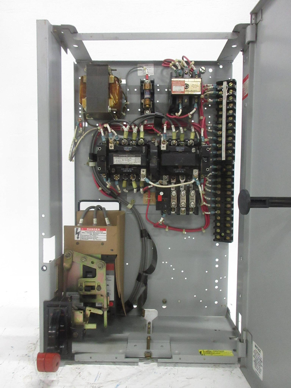 GE 8000 Size 1 Reversing Starter 7 Amp TEML Breaker 24" MCC Bucket Sz1 Rev 7A (TK4266-22)