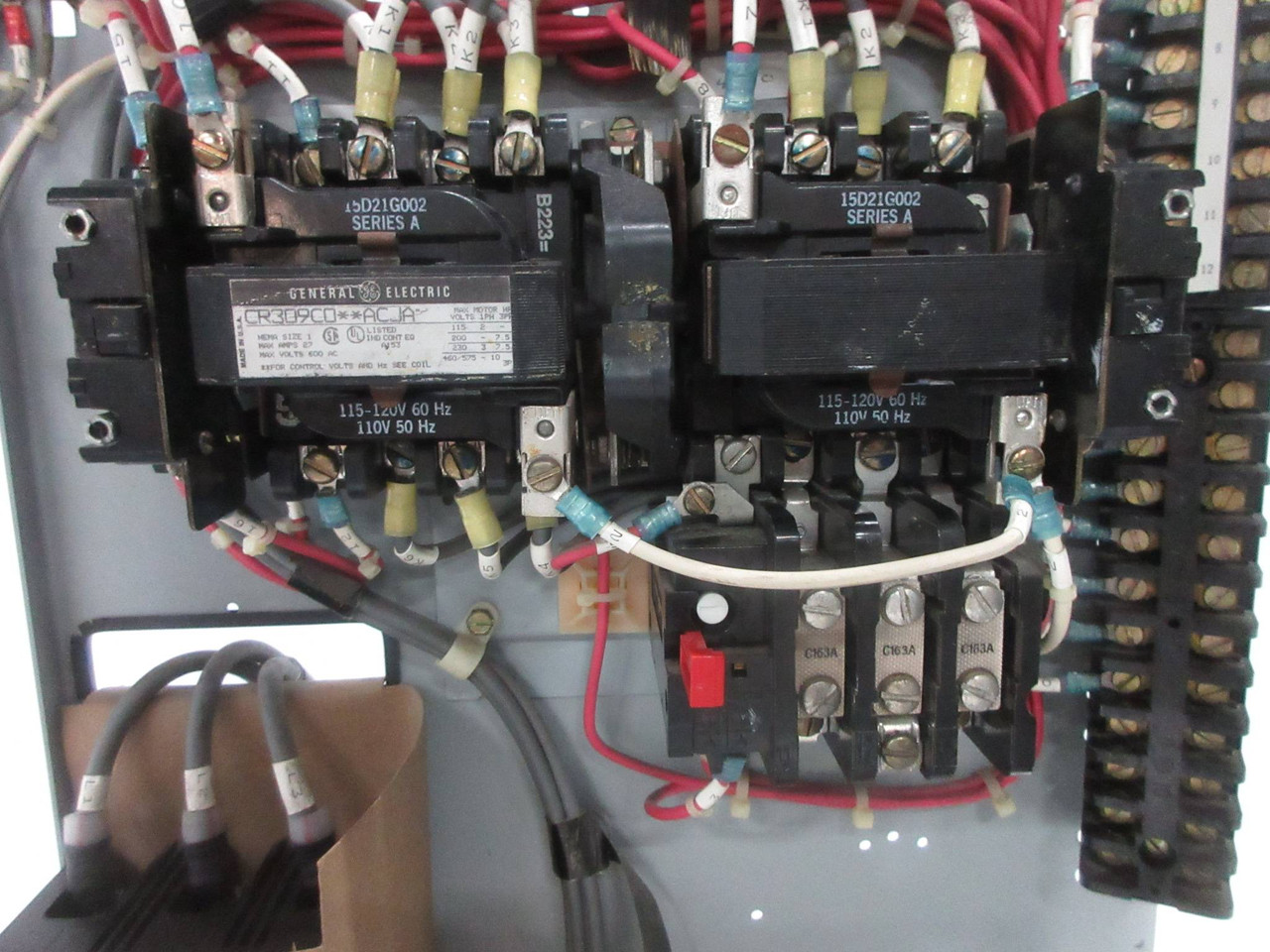 GE 8000 Size 1 Reversing Starter 7 Amp TEML Breaker 24" MCC Bucket Sz1 Rev 7A (TK4266-22)