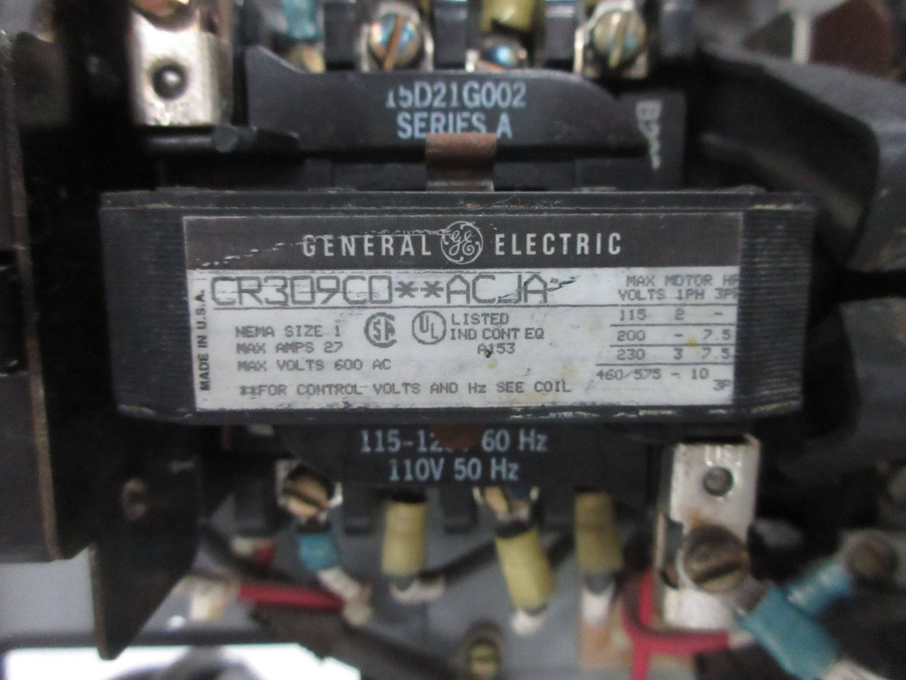 GE 8000 Size 1 Reversing Starter 7 Amp TEML Breaker 24" MCC Bucket Sz1 Rev 7A (TK4266-22)