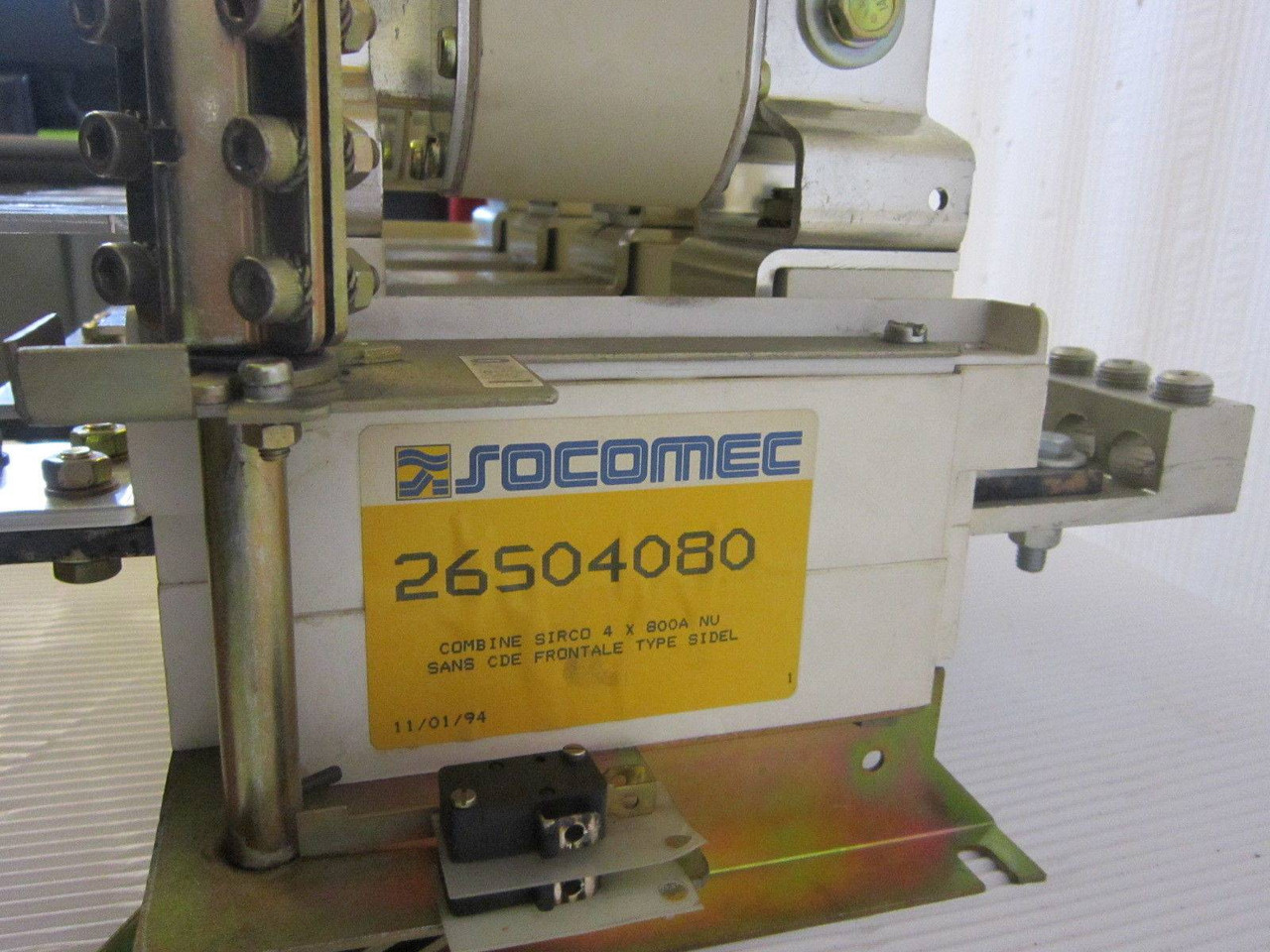 Socomec 26S04080 4 x 1250A Contactor Nu Sans CDE Frontal Type Sidel T.IV 800A gG (EBI3978-1)