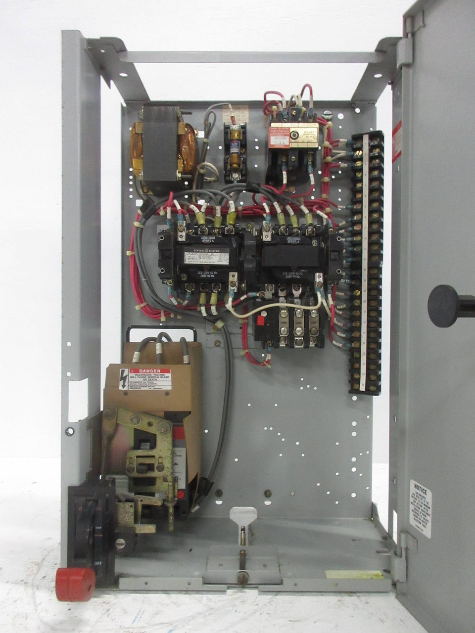 GE 8000 Size 1 Reversing Starter 3 Amp TEML Breaker 24" MCC Bucket Sz1 Rev. 3A (TK4265-72)