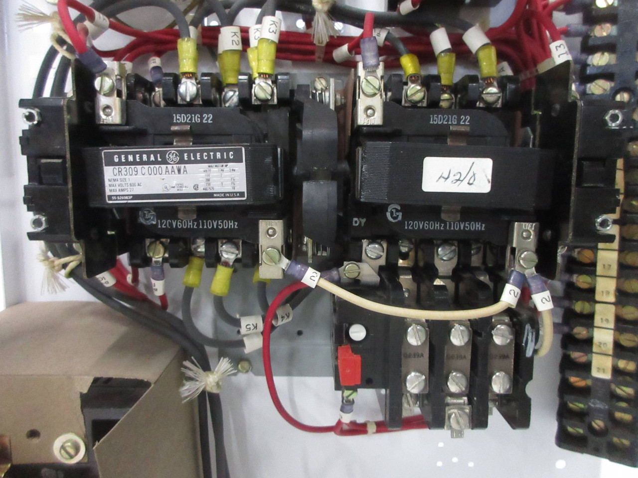 GE 8000 Size 1 Reversing Starter 3 Amp TEC Breaker 24" MCC Bucket No Red Knob (TK4269-23)