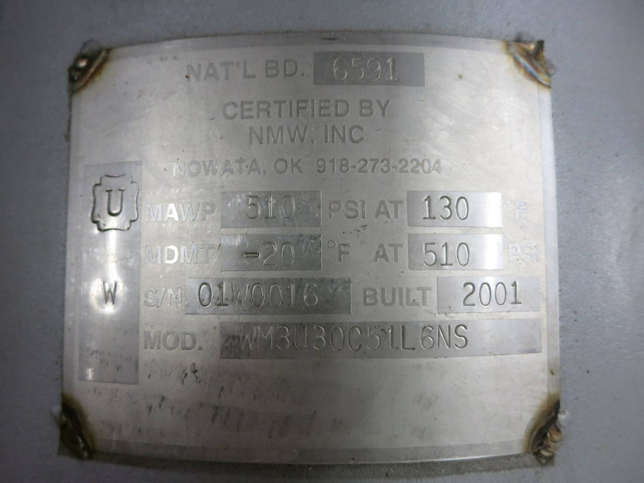 Nowata Filter WM3U30C51L6NS Filter Pot Bank Bag Vessel 316 SS Strainer 510 PSI (NP2101-2)