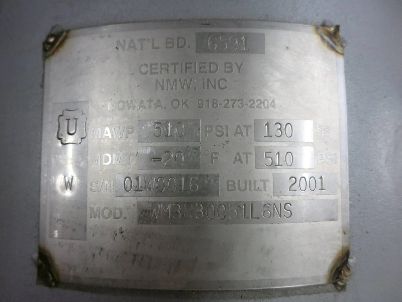 Nowata Filter WM3U30C51L6NS Filter Pot Bank Bag Vessel 316 SS Strainer 510 PSI (NP2101-2)