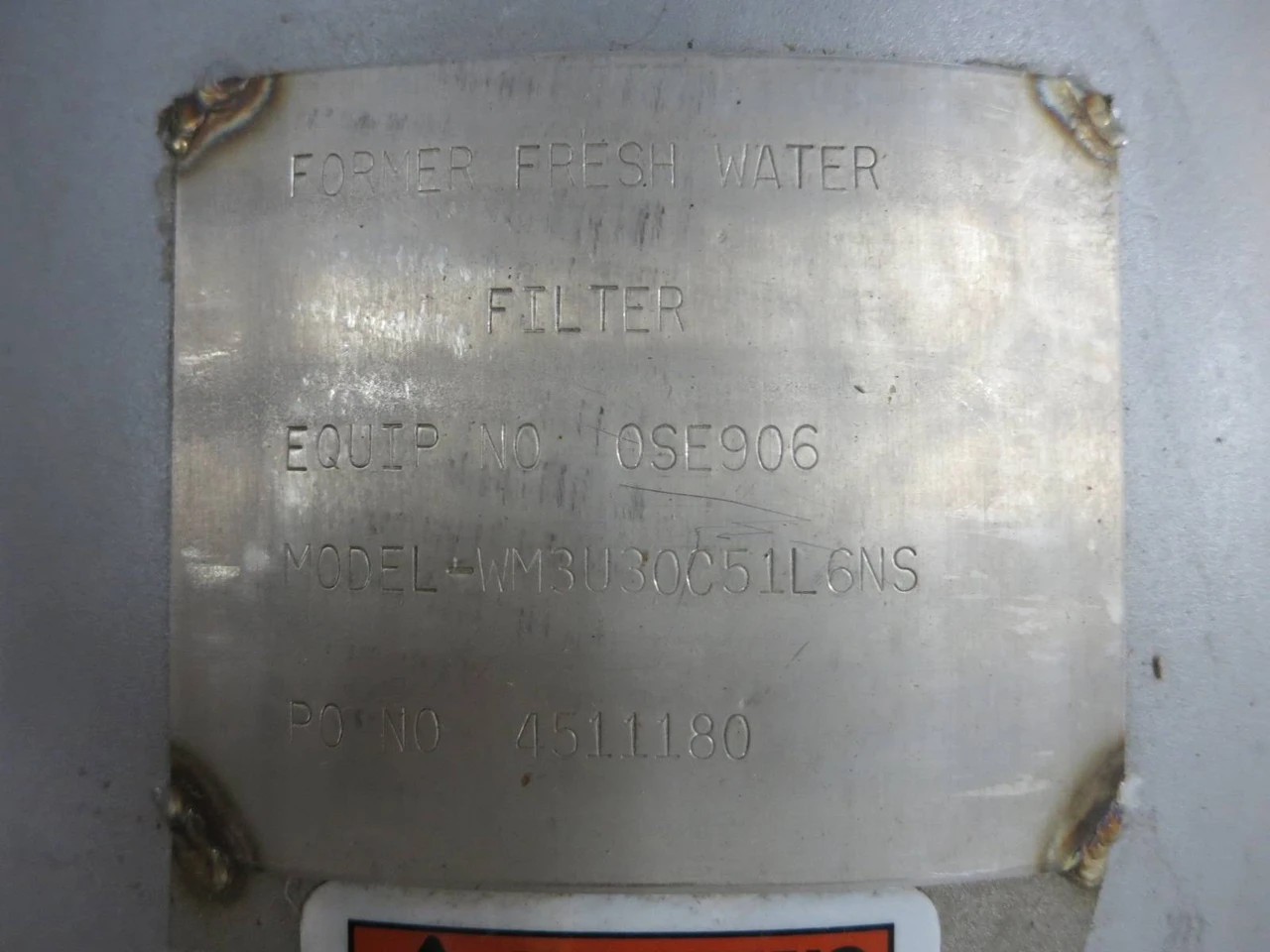 Nowata Filter WM3U30C51L6NS Filter Pot Bank Bag Vessel 316 SS Strainer 510 PSI (NP2101-2)