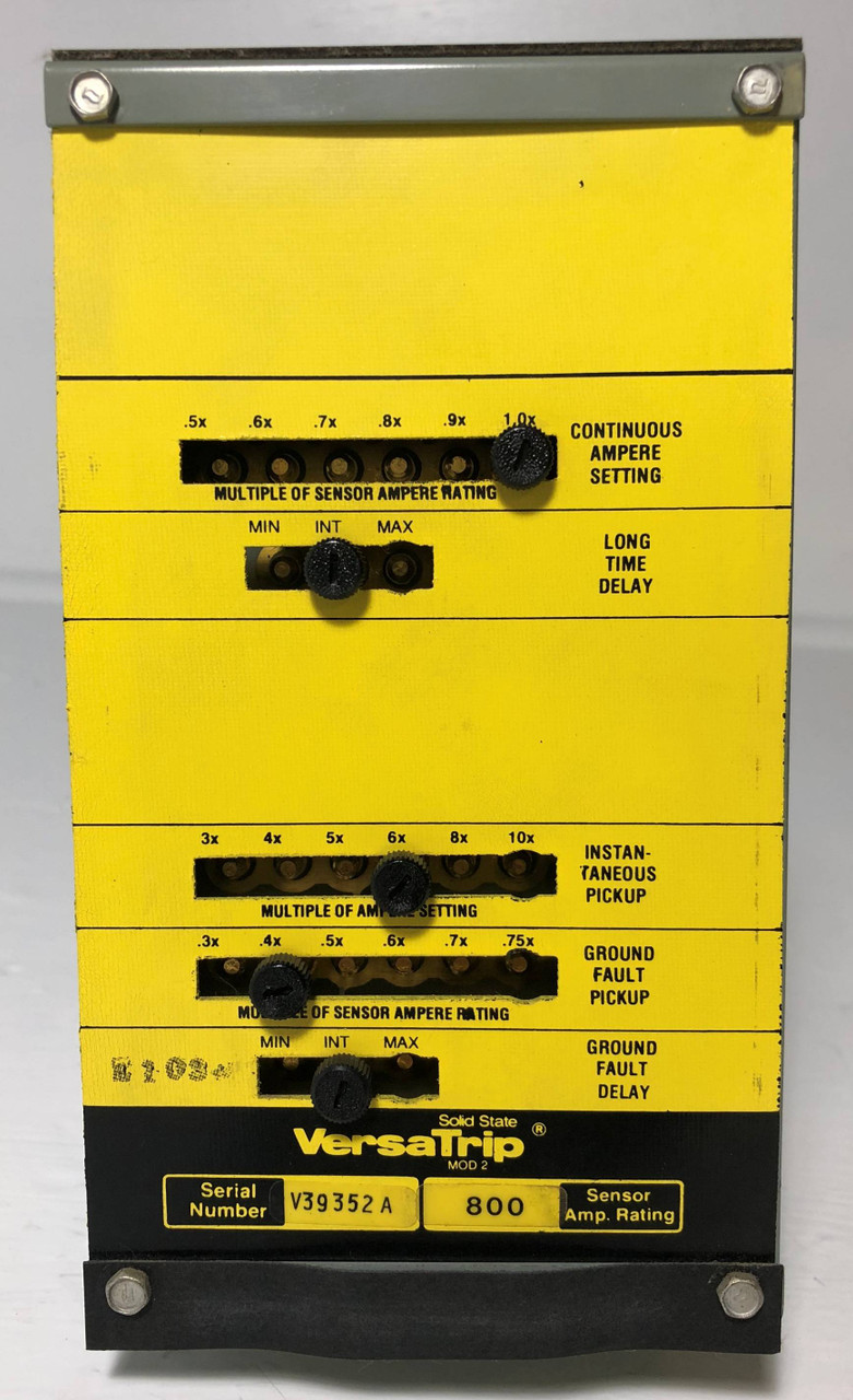 GE General Electric 568B670G 800A Solid State VersaTrip Trip Breaker 800 Amp LIG (EM3060-1)