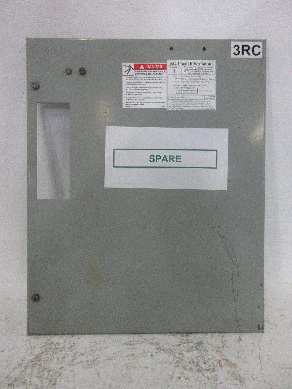 GE 8000 Series 450 Amp Main Breaker Type MCC 24" Feeder Bucket General Electric (TK4278-7)