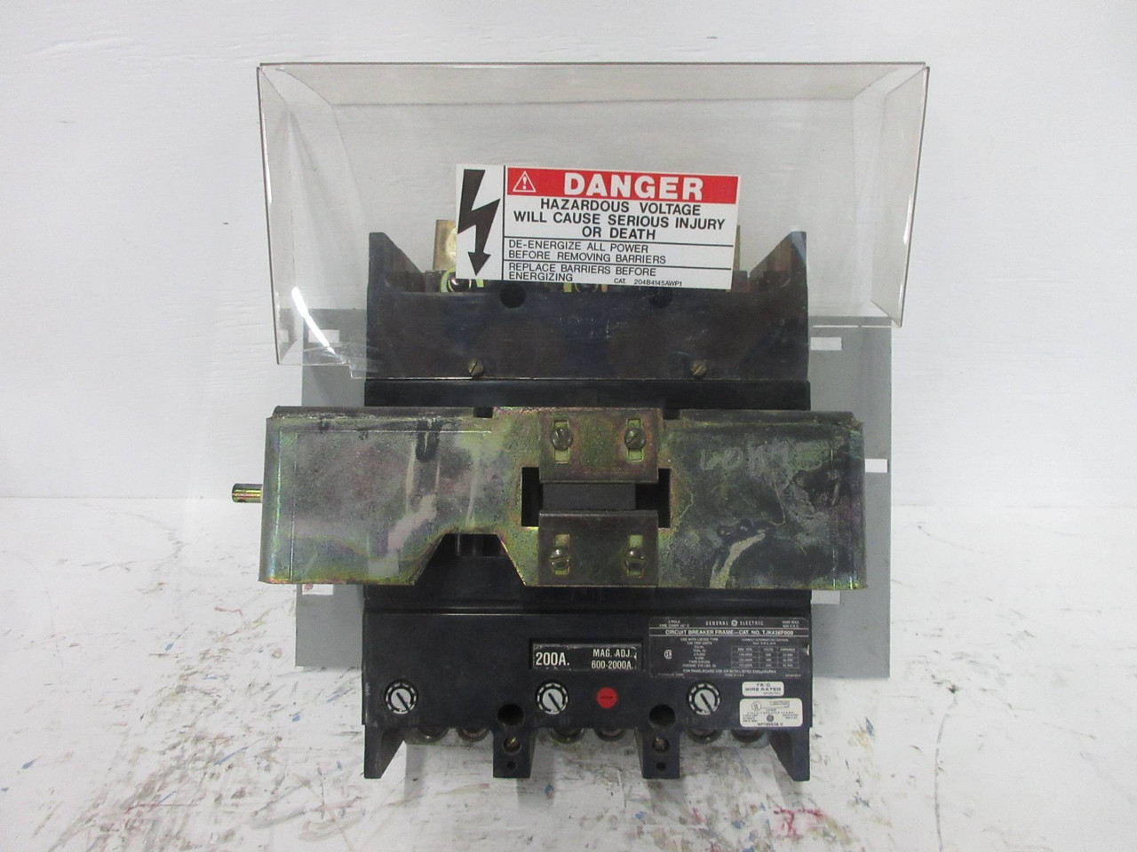 GE 8000 Series 200 Amp Main Breaker Type MCC Feeder Bucket 200A General Electric (TK4285-3)