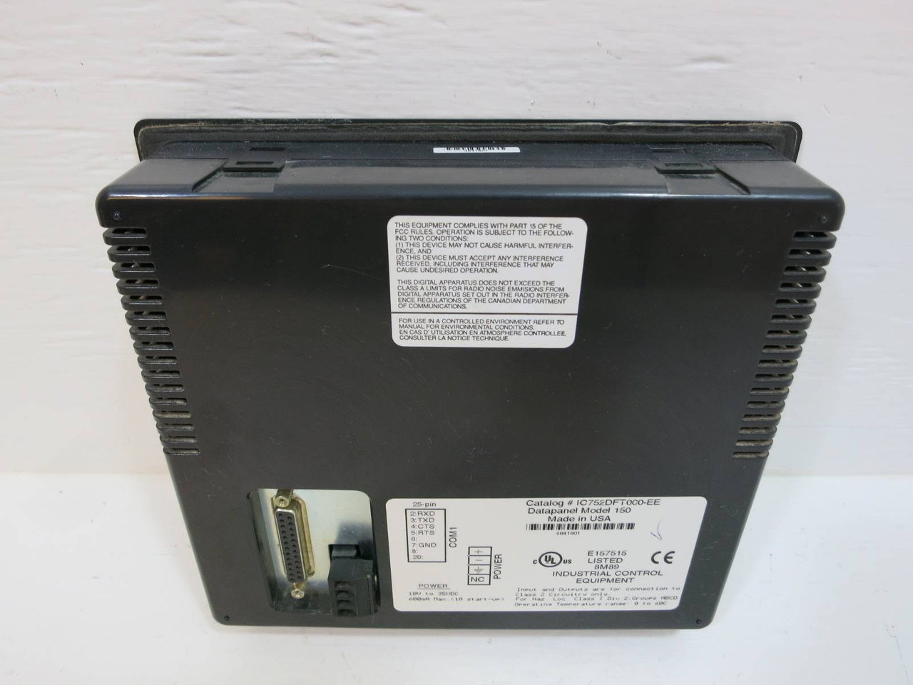 GE Fanuc IC752DFT000-EE Industrial Control Panel Display Operator Interface (NP2142-1)