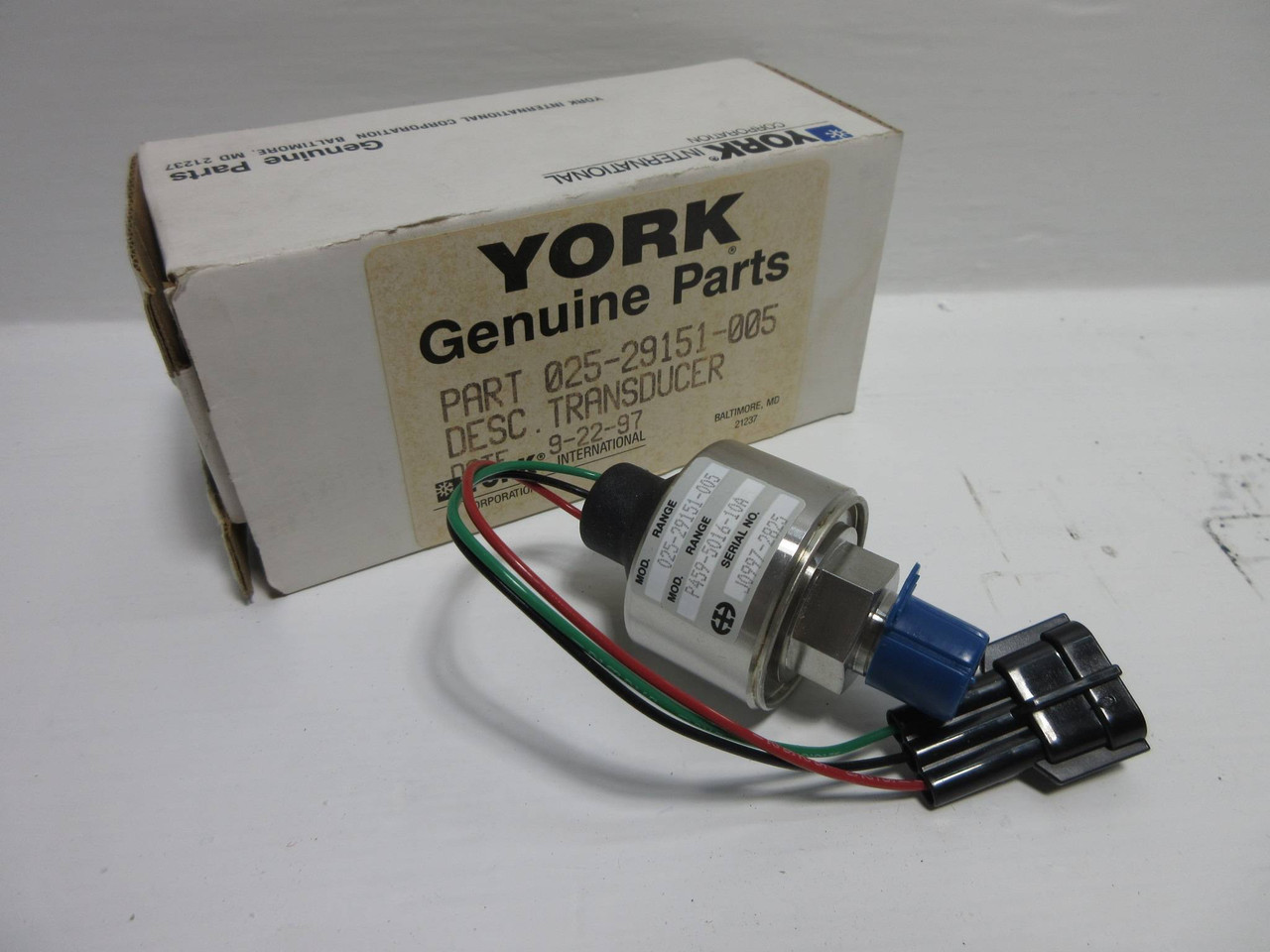 Image of New York International Genuine Parts 025-29151-005 Pressure Transducer NIB