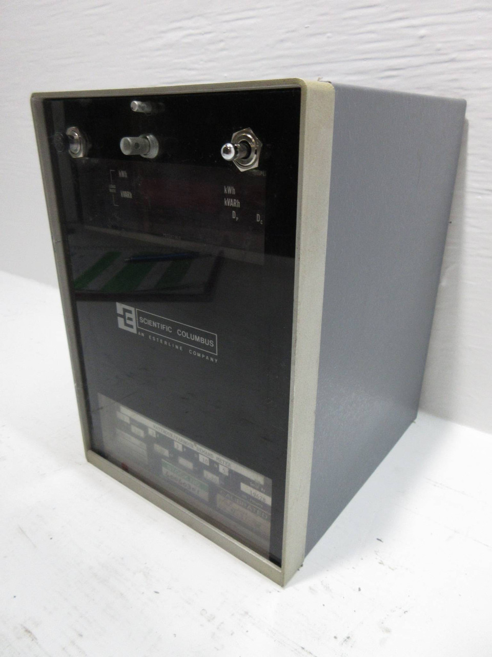Scientific Columbus 312P-R-DD JEM Electronic Watthour / Varhour Meter (TK4313-3)
