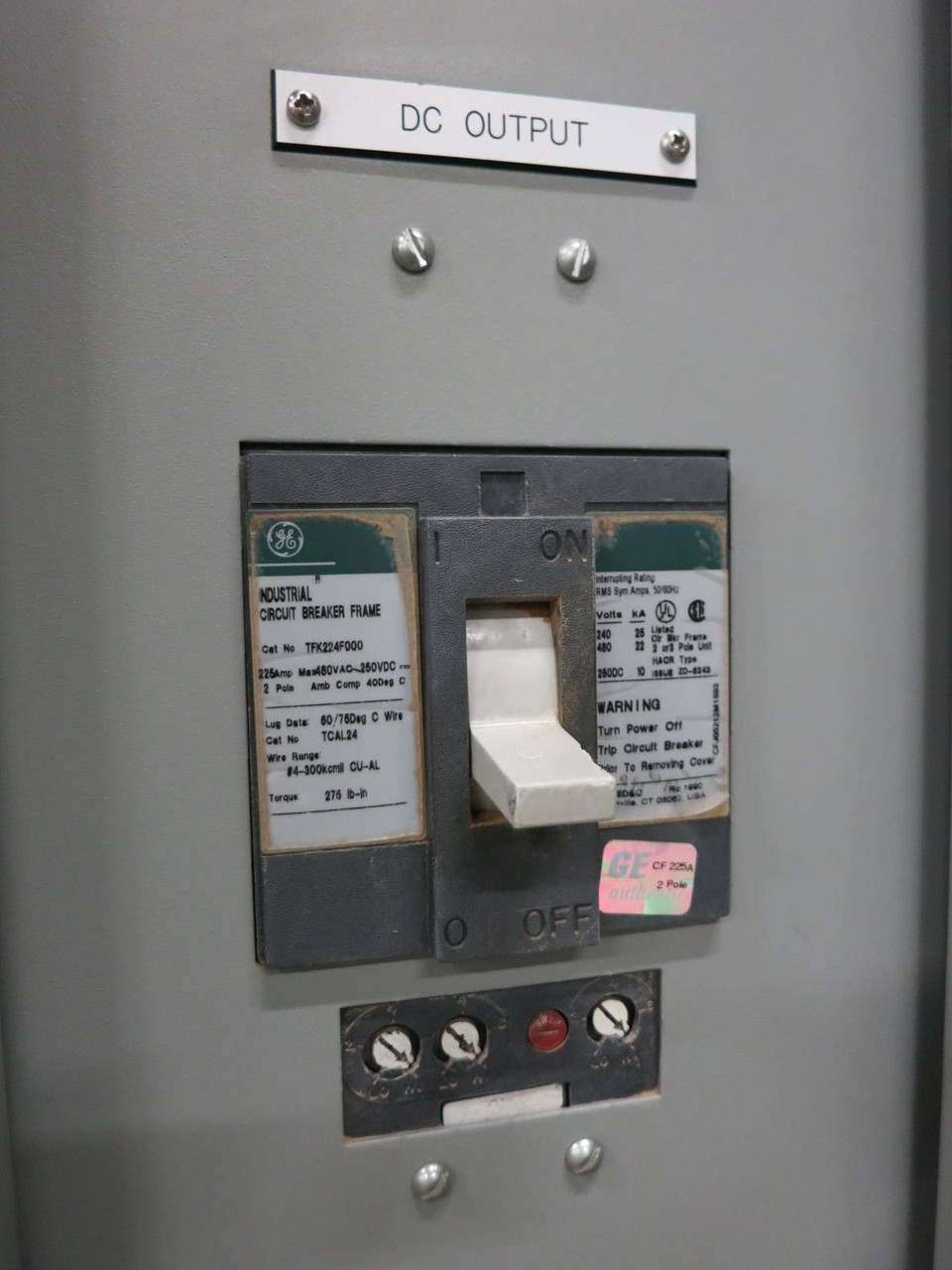 Ametek BCR12075-48-13-60 Battery Charger 75A DC 130VDC Input: 480VAC 21.3 Amp (NP2149-2)