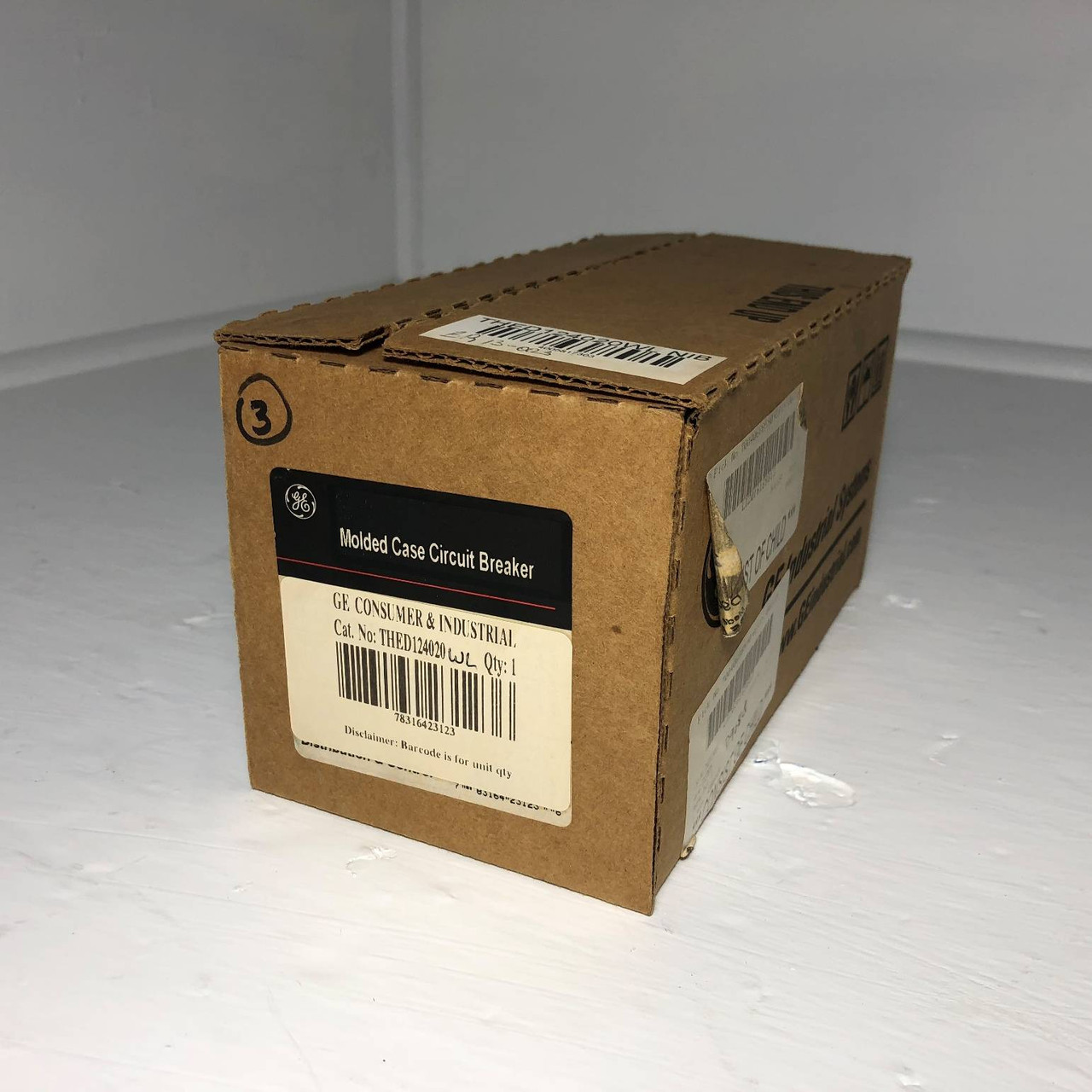 NEW GE THED124020WL 20A Circuit Breaker w Bell Alarm 20 Amp General Electric NIB (EM3098-2)