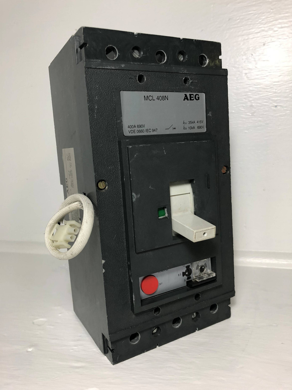 AEG MCL408N 400A Circuit Breaker w/ 400 Amp Trip MCLbs408N 690V 3 Pole MCL 408N (EM3109-1)