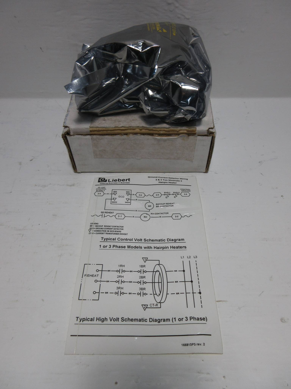NEW Liebert 166810G2 Rev. B1/D4 Kit Ground Current Detector Assembly PLC NIB (TK4363-1)