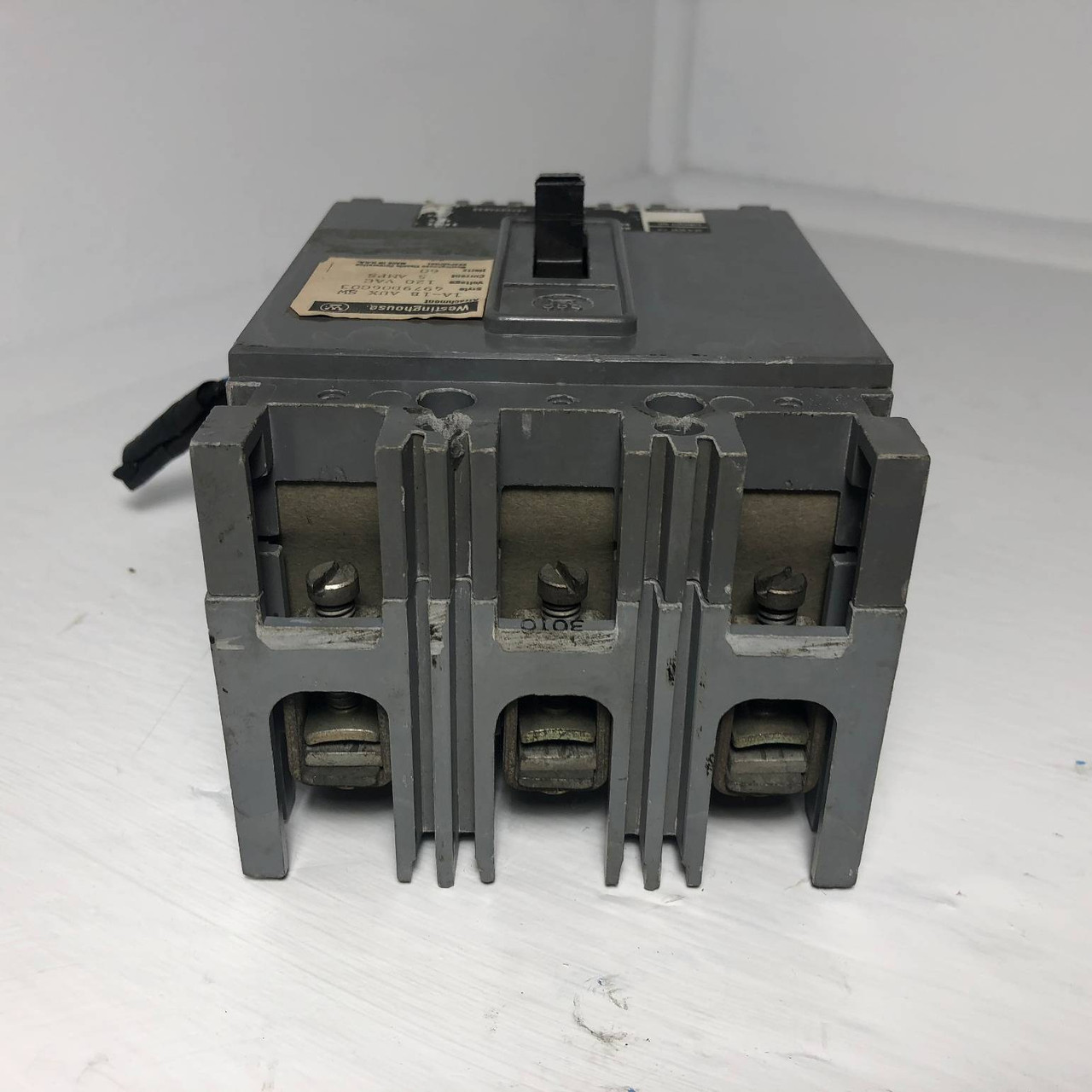 Westinghouse HFB3010 10A Mark 75 Circuit Breaker w/ Aux 600V 3P HFB3010L 10 Amp (EM3124-2)