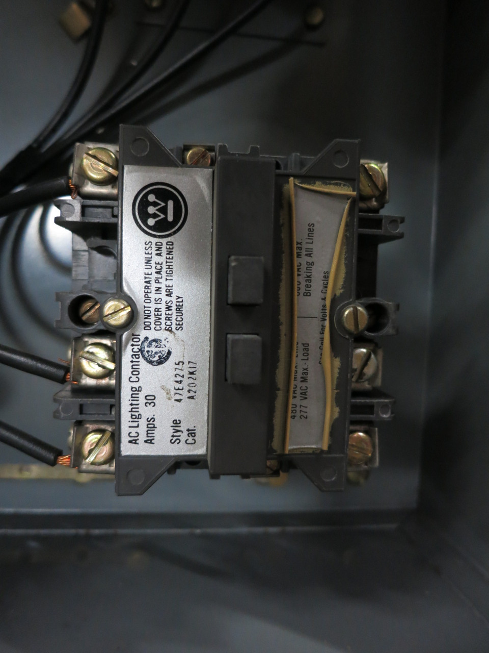 Westinghouse 20A Breaker/30A Contactor Bus Plug 55-E-5494 20 Amp 30 277V BP-FB (DW1083-2)