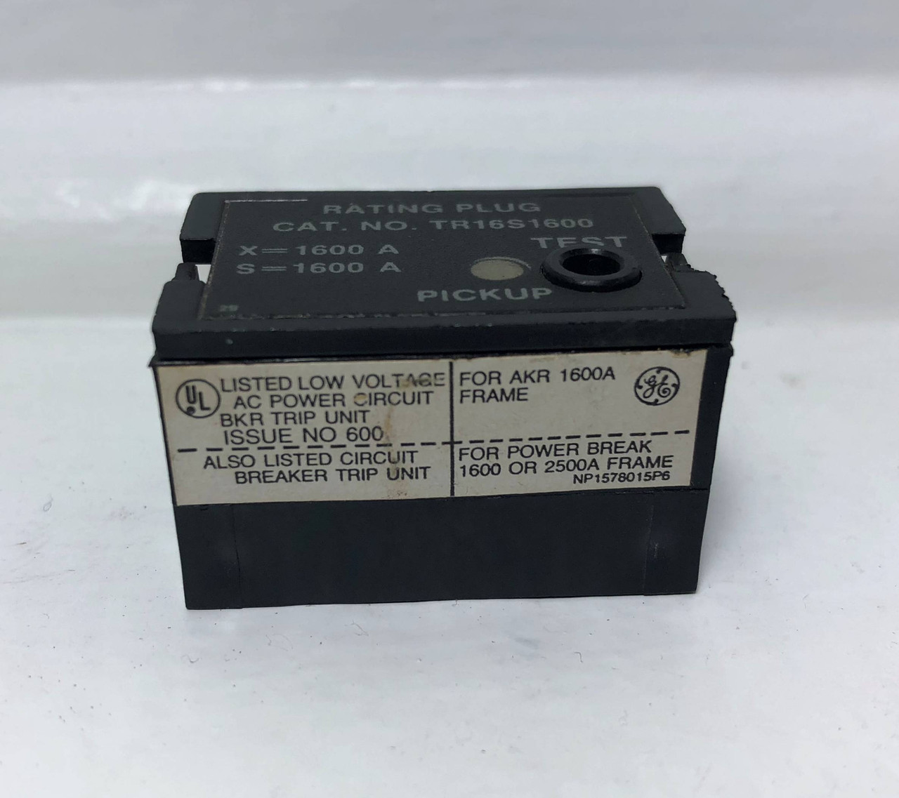 GE TR16S1600 1600A Rating Plug for AK/AKR/Power Break General Electric 1600 Amp (EM3158-2)