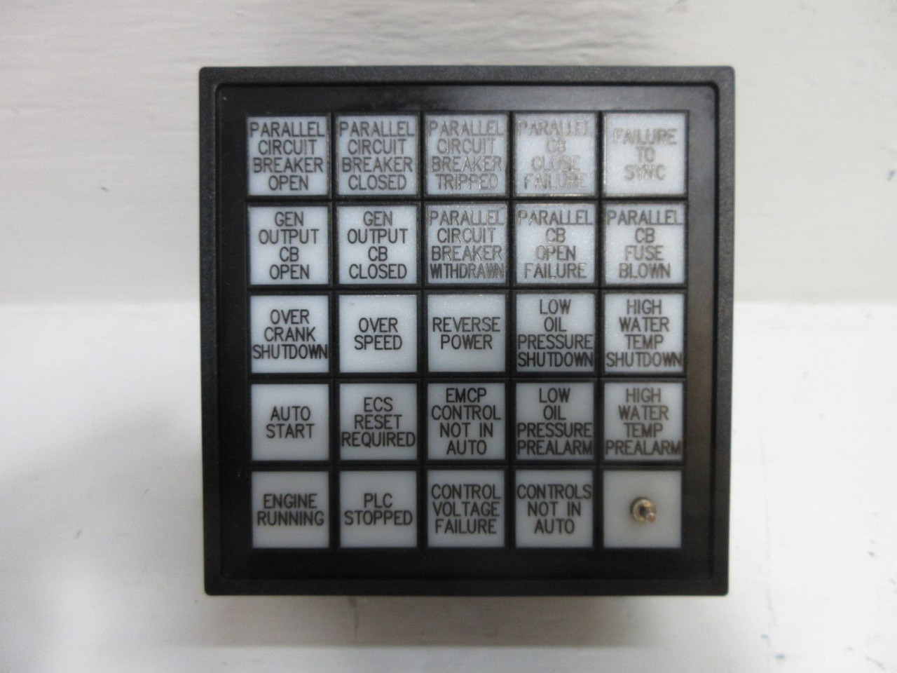 SACO Controls AS552424OD156156 Annunciator Status Alert Panel Display 5x5 (TK4397-6)