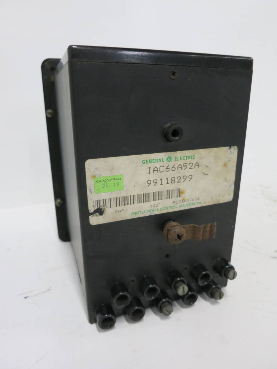 GE 12IAC66A52A Time Overcurrent Relay Type IAC 1.5-4.5 Amp General Electric 4.5A (DW1103-1)