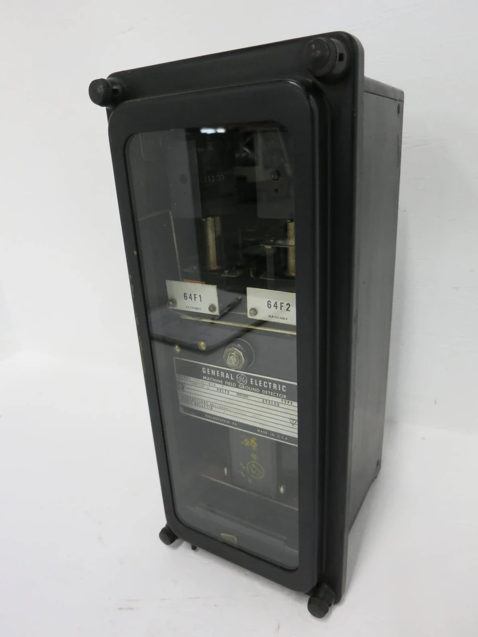 Image of GE 12PJG11E1A Machine Field Ground Detector Relay 120/240 V Type PJG 60 Hz