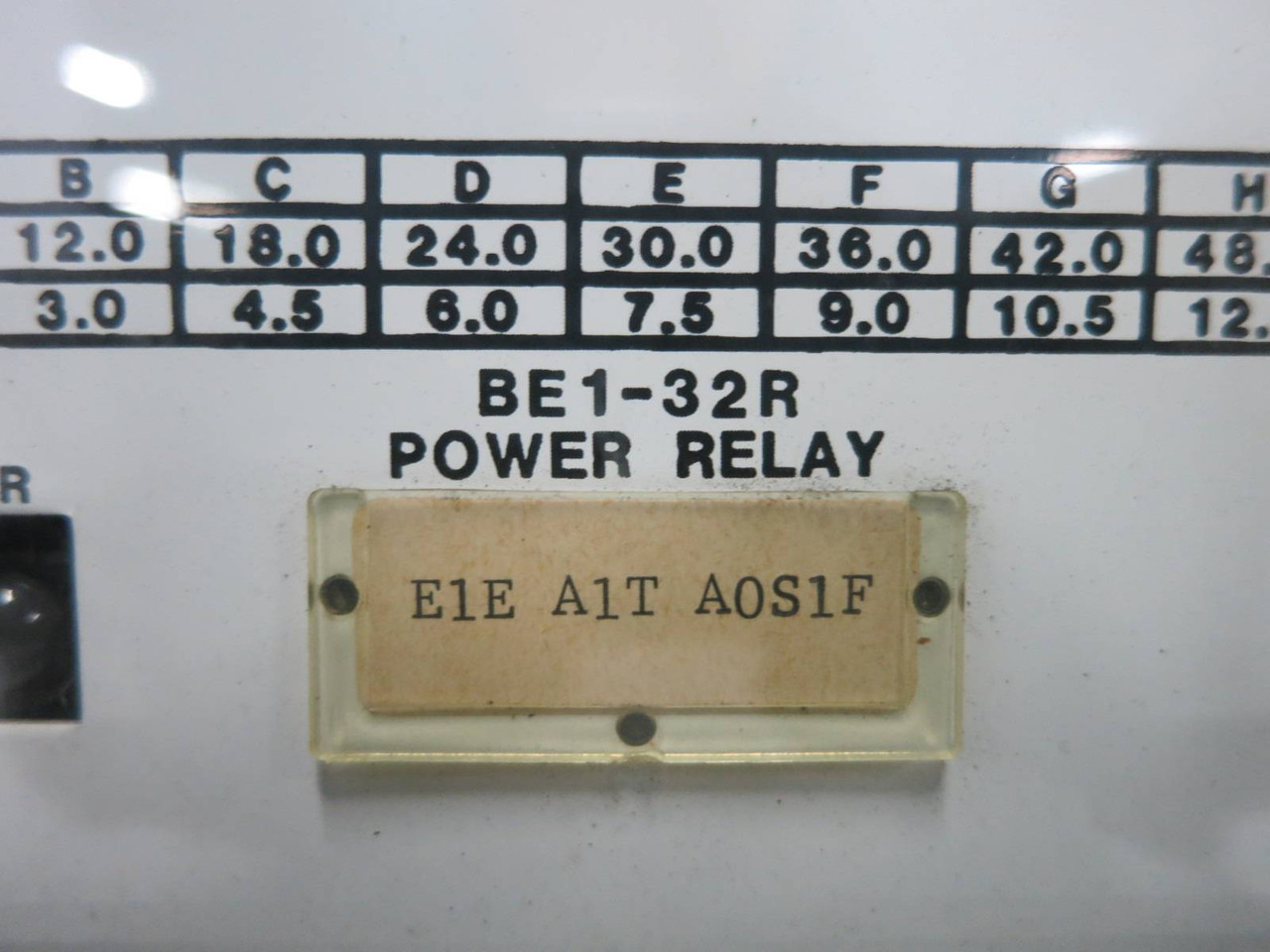 Basler Electric BE1-32R Power Relay Solid State Protective E1E-A1T-A0S1F (DW1121-6)