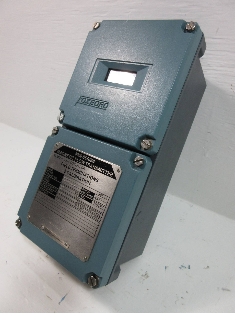 Foxboro 8000-PA13-G Series 8000 Magnetic Flow Transmitter 120V 4-20ma Nema 4 (TK4418-1)