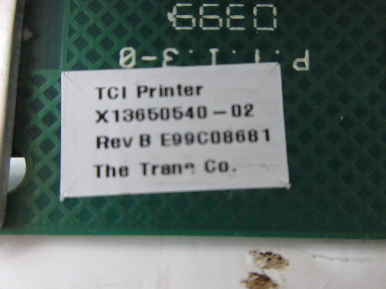 Trane X13650540-02 Rev B TCI Printer Circuit Module PLC E99C08681 (TK4426-1)