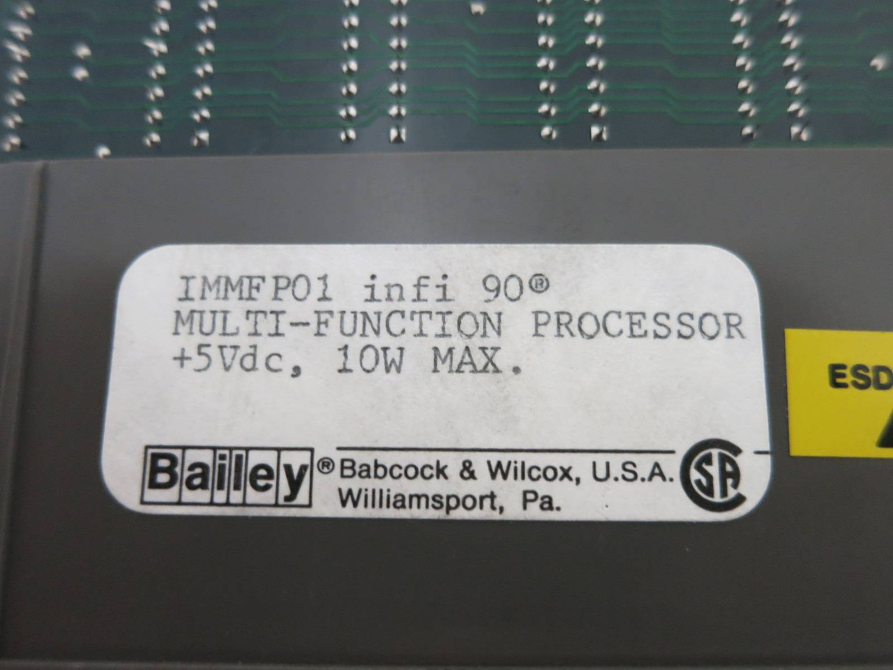 Bailey IMMFP01 infi-90 Multi-Function Processor Module 6638099B1 ABB Symphony (DW1156-1)