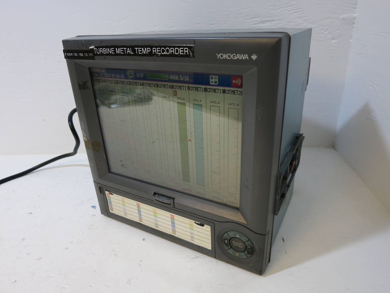 Yokogawa DX208C-1-2 /A3/C3/M1/R1 DAQSTATION Digital Recorder Style S4 DX200C (DW1174-8)