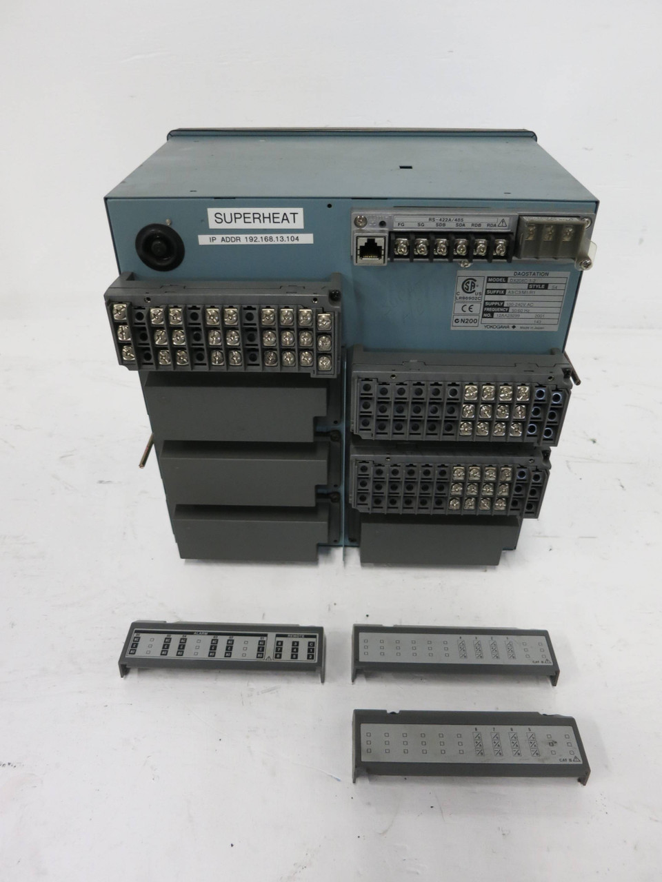 Yokogawa DX208C-1-2 /A3/C3/M1/R1 DAQSTATION Digital Recorder Style S4 DX200C (DW1174-8)