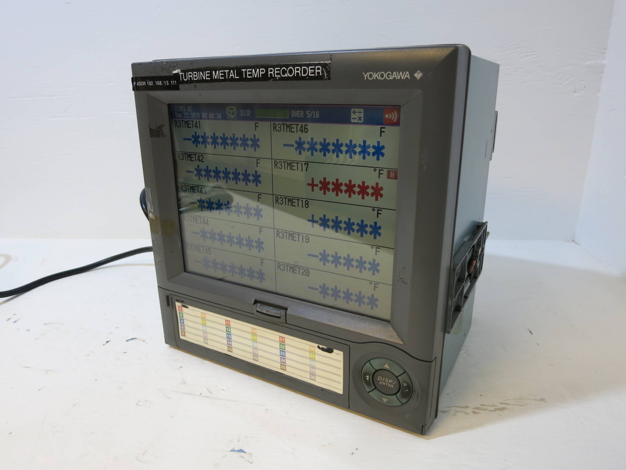 Yokogawa DX230-1-2 /A3/C3/M1/R1/S38 DAQSTATION S4 Digital Recorder DX200-S38 (DW1170-2)