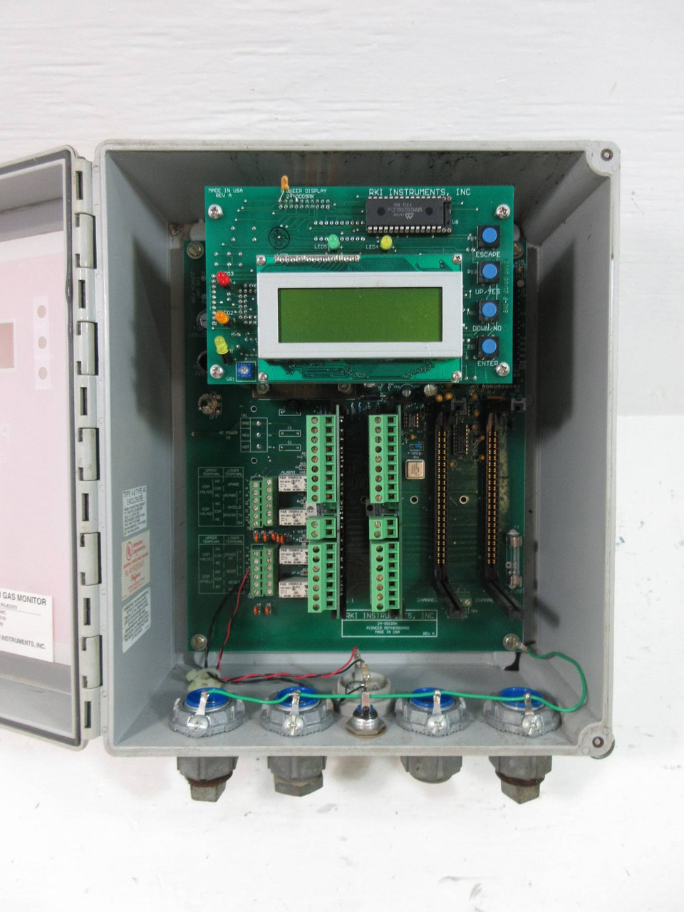 RKI Instruments Pioneer Gas Monitor 115 Vac 24-0010RK 24-0009RK Display (TK4451-1)