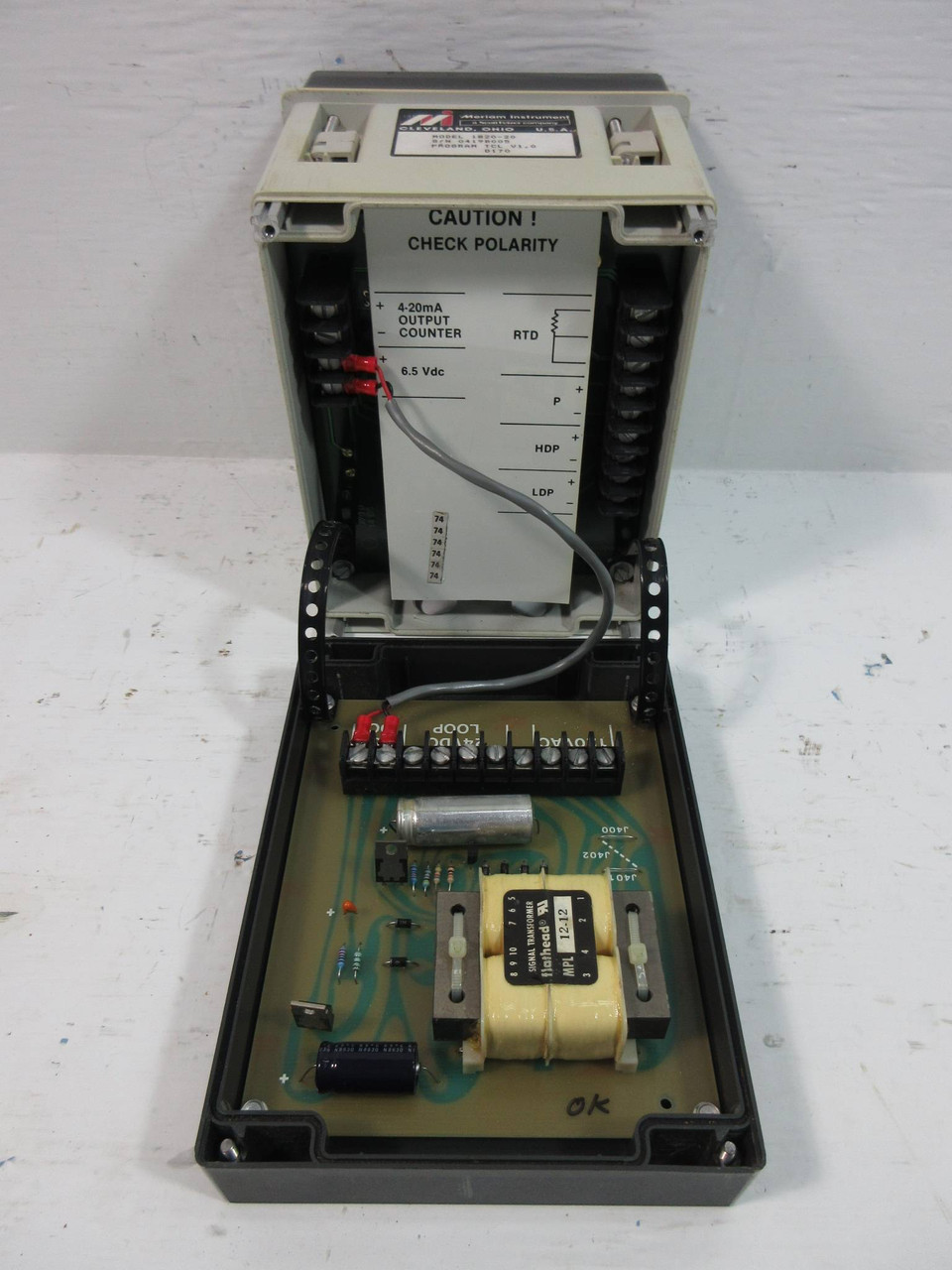 Meriam Instruments Model 1820-20 Digital Flow Totalizer 120V (TK4457-1)