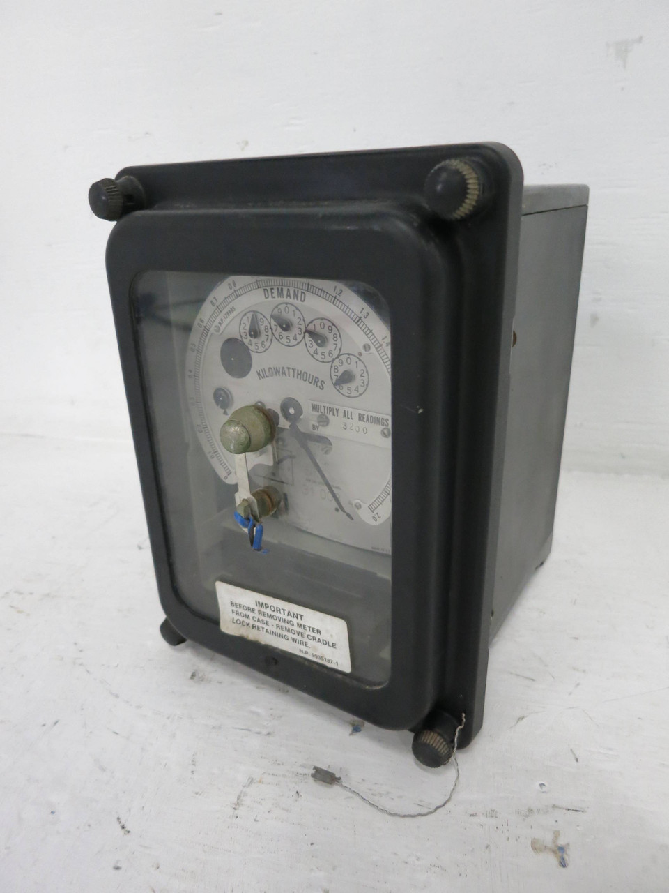 Image of GE 700X64G2 2 Stator Watthour Meter DSM-63 Relay 3PH Watt Hour General Electric