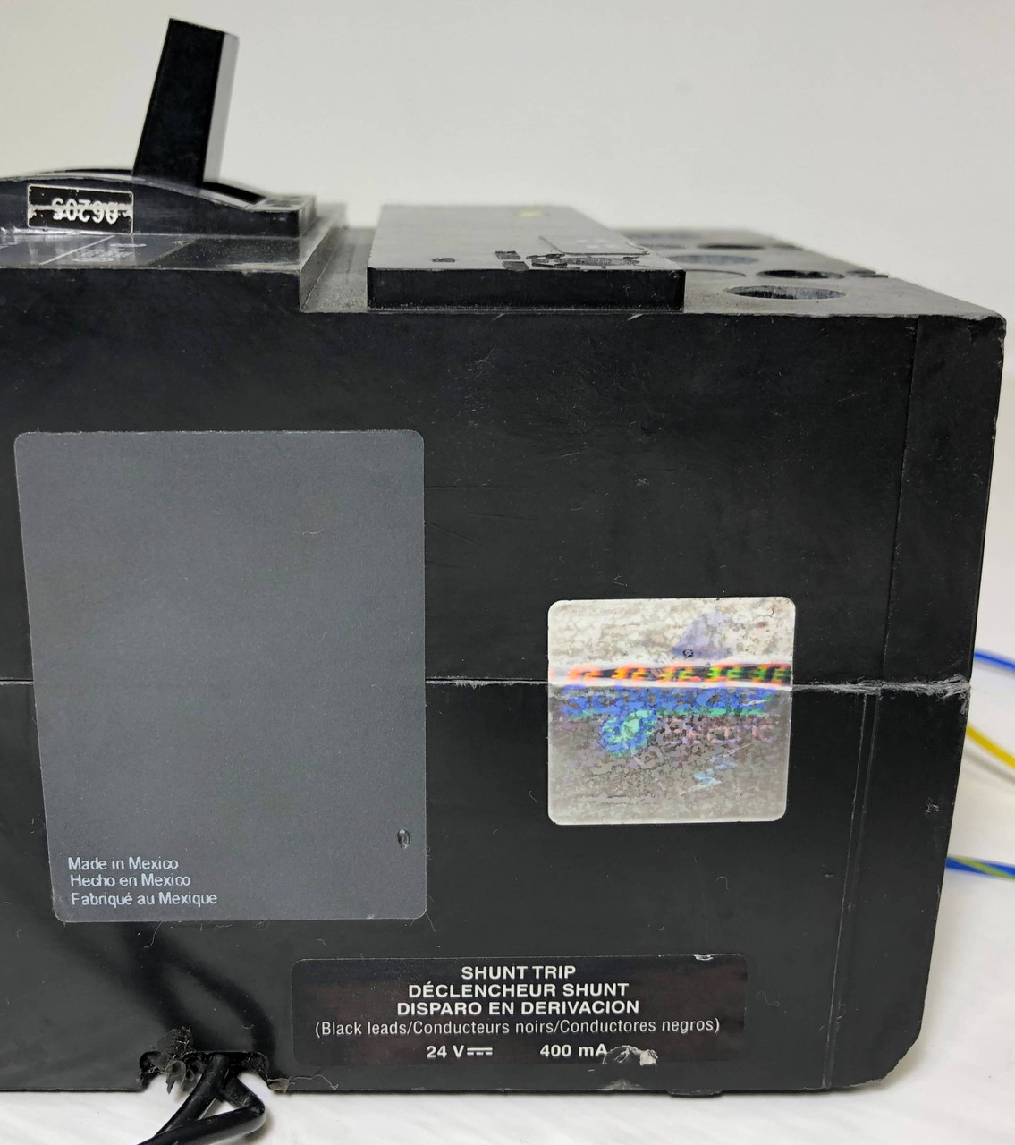 Square D KCF342501386 250A Breaker KCF34250 Black Label Shunt & Aux 3P 250 Amp (EM3252-2)